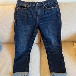 Gap Best Girlfriend Jeans Size 28 Dark Wash